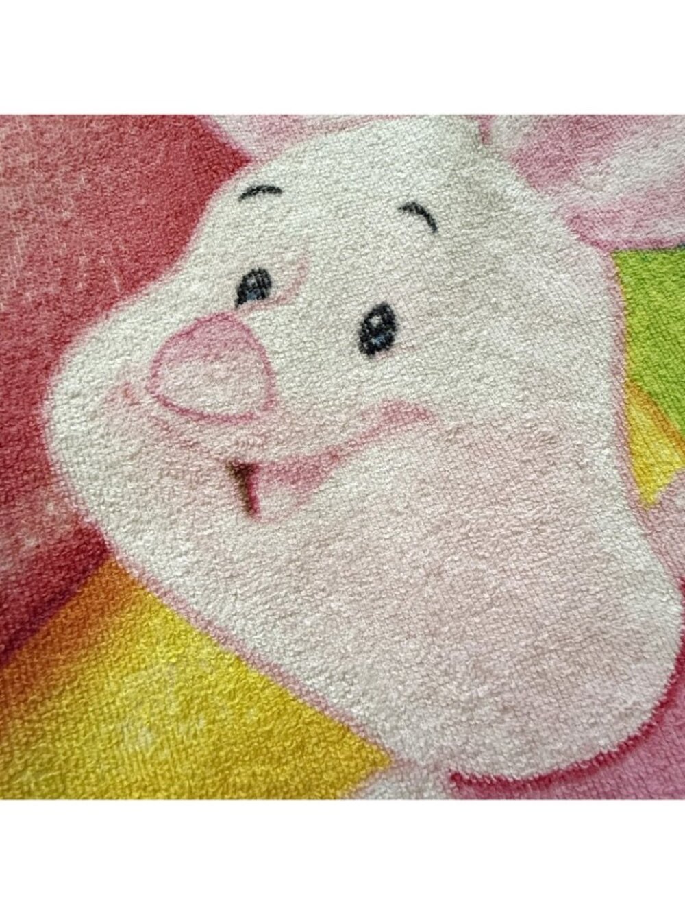 Vintage Winnie The Pooh Piglet & Tigger Playing Beach Towel 30”x 54" 100% Cotton - Picture 4 of 7